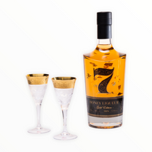 Load image into Gallery viewer, Honey Liqueur 7 - Gold Edition Gift Box with 24K Gold Glasses