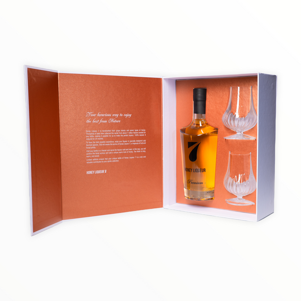 Premium Honey Liqueur 7 Gift Box Luigi Bormioli